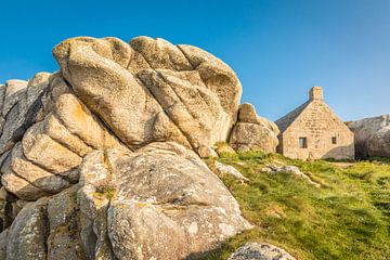 Rock formation and old customs house Ménez Ham, Kerlouan, Brittany by Christian Müringer