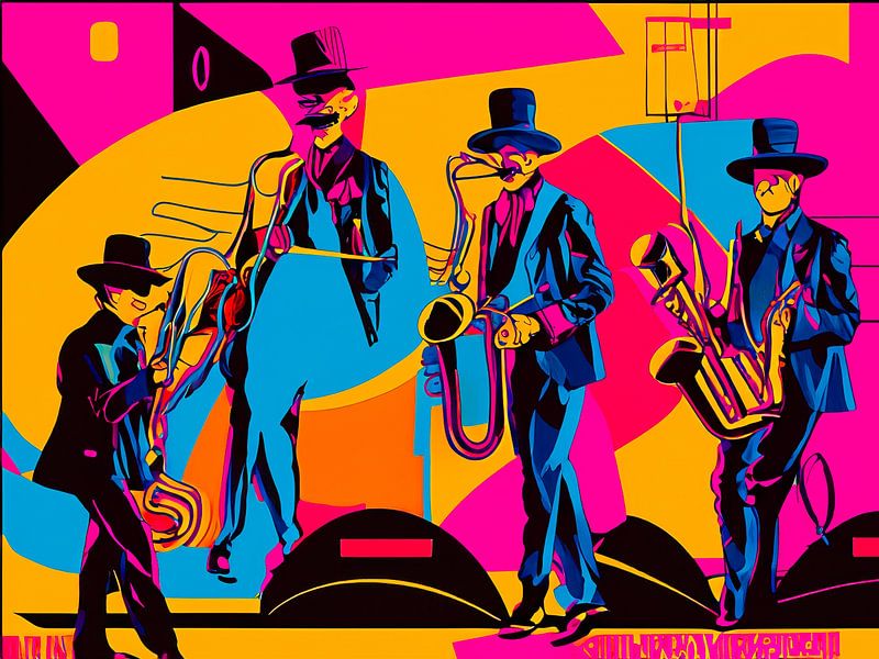 Music Band with Colours by Mustafa Kurnaz