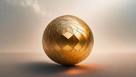 Gouden bal met ontwerp