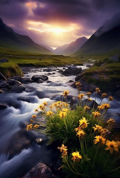 Gouden uur van fernlichtsicht