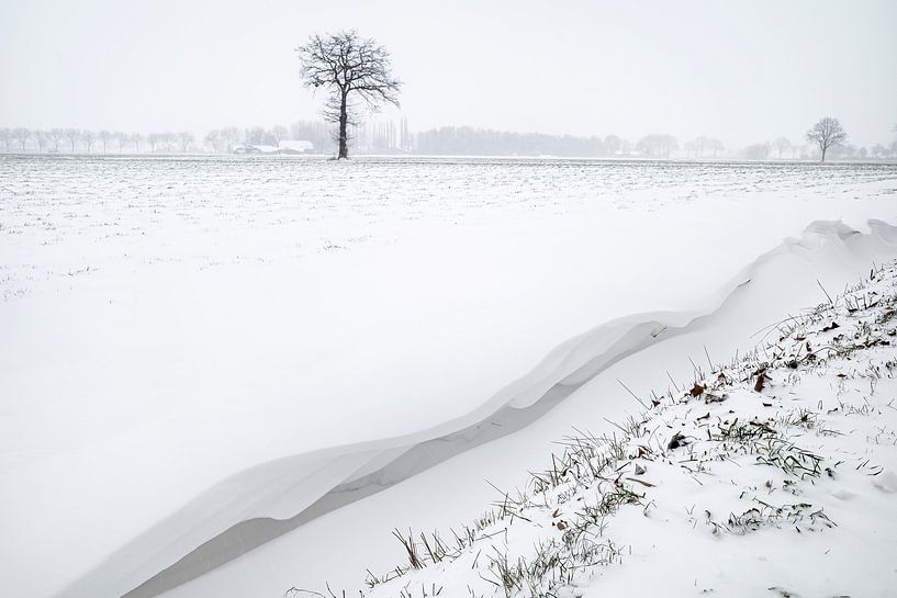 Bavel in sneeuw 4 van Peter Smeekens