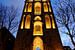 De Domtoren in Utrecht gezien vanaf het Domplein van Donker Utrecht