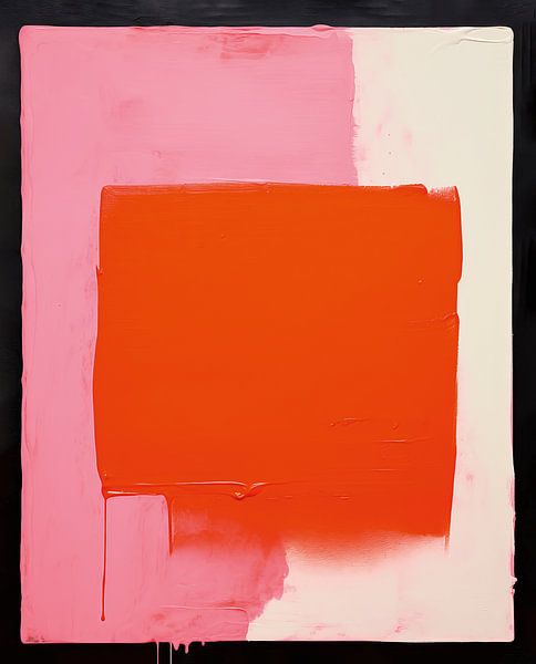 Modern abstract in pink and red by Studio Allee