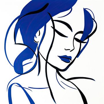 Modern blue by ARTEO Paintings