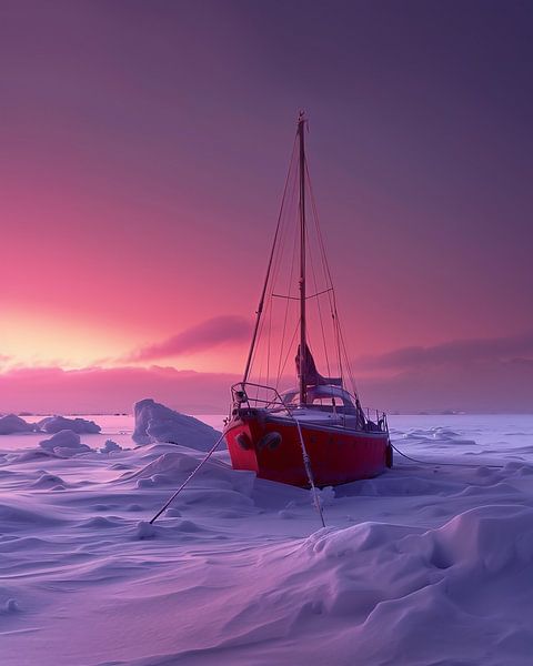 Frozen, still water by fernlichtsicht