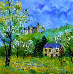 Chateau de Veves au printemps