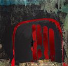 Roter Bogen auf Schwarz von Klaus Heidecker Miniaturansicht