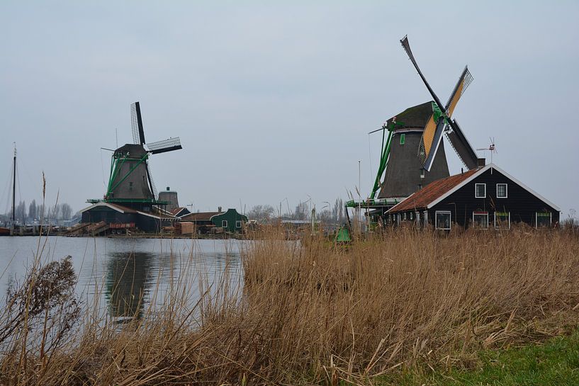 De Hollandse molens van de Zaanse schans  by Jeroen Tiggelaar
