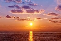 Zonsondergang op Ligurische Zee 