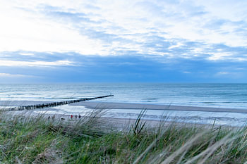 Zeeziekte dankzij zeezicht met duinen