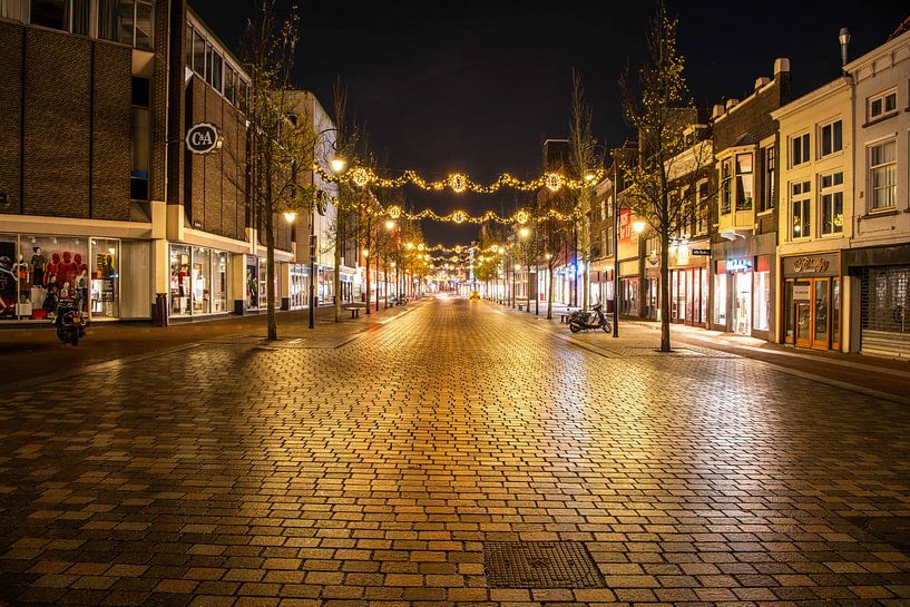 Bagijnhof Dordrecht bei Nacht von Willem Woudenberg / Photobywim