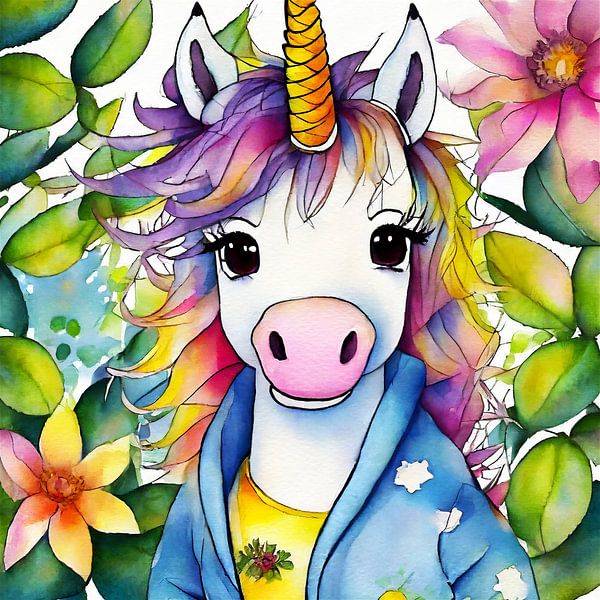 licorne arc-en-ciel par Martin Mol