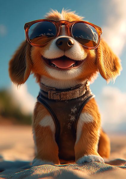 Stilvoller Hund von R Pevitanada