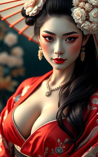 Portrait Japanese Geisha