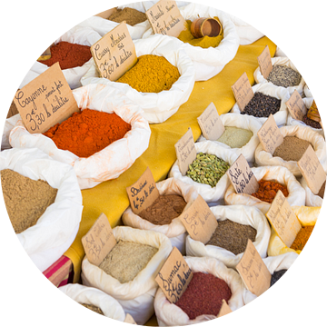 Kruiden marktkraam Frankrijk