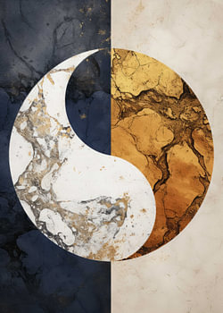 Abstrakte Natur Gold Dekor