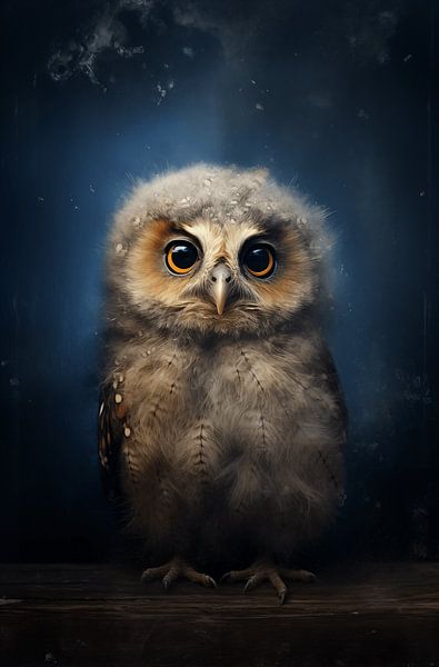 Le garçon hibou dans l'obscurité par Brigitta Meijer