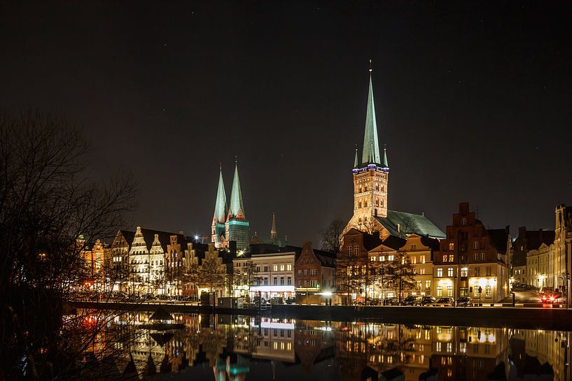 Lübeck de nuit par Werner Reins