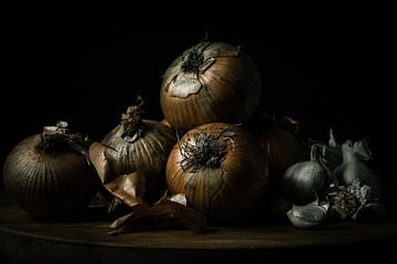 Onion and Garlic Still Life by Tim Rensing
