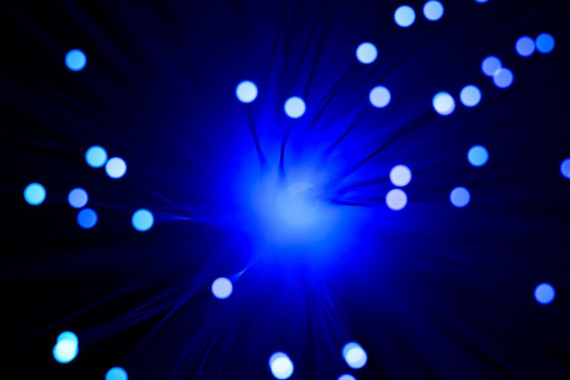 Concept de technologie de la fibre optique par Sjoerd van der Wal Photographie