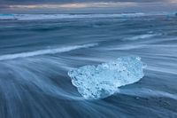 Chunks of ice on the beach