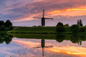 Windmill in Brielle by Björn van den Berg