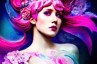 Roze portret van Peter Balan thumbnail