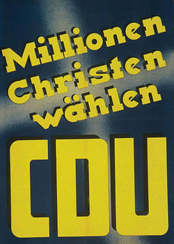 CDUI Wahlplakat - Nachkriegszeit