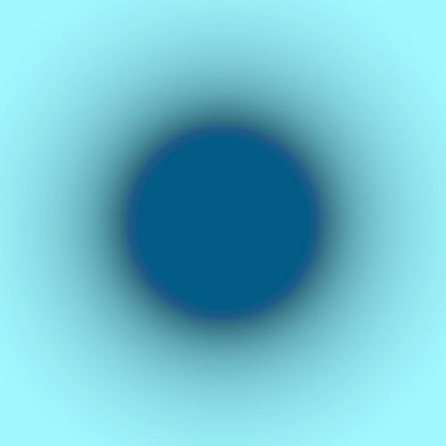 Zon Azuurblauw Abstract Minimalisme