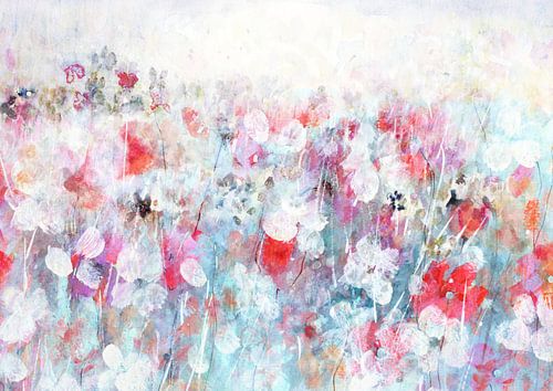Delicate dans van bloemen