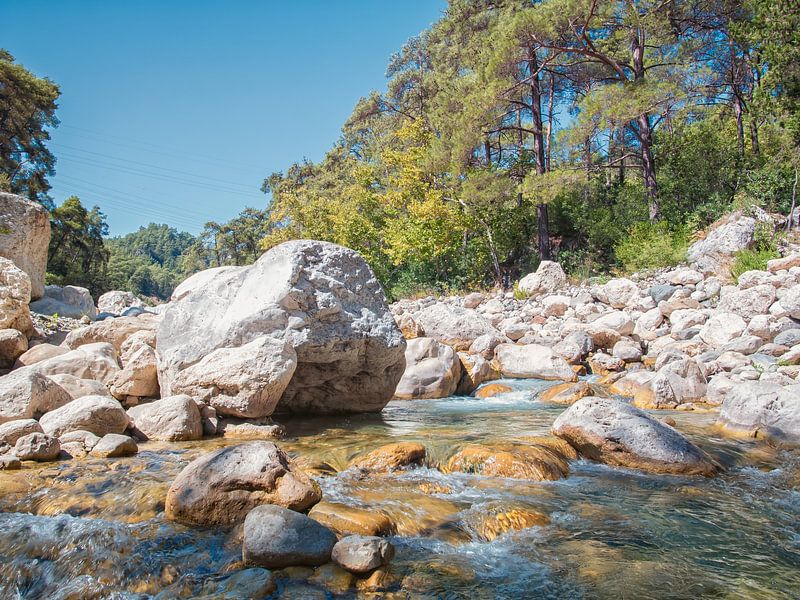 Flowing Water Between Rocks Kesme Bogaz by Nature Life Ambience