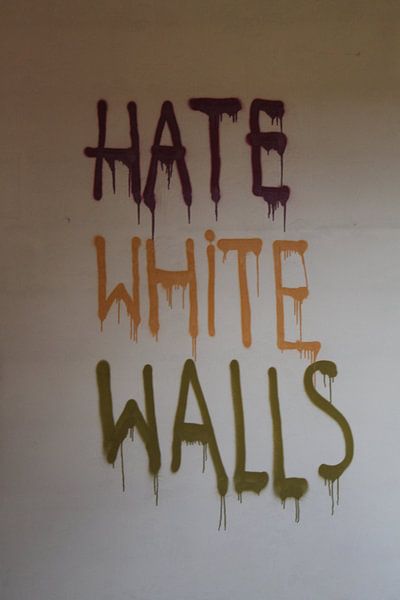 I hate white walls von Jeroen De Ruddere