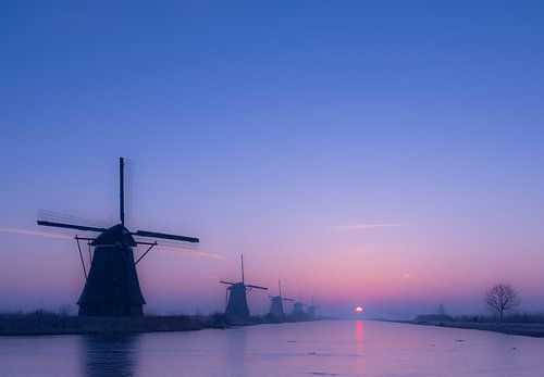 Sunrise at the mills.