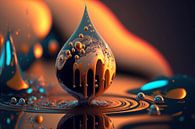 Surreal water drop (series) 2 of 4 by Bernardine de Laat thumbnail