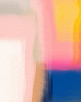 Pop of color. Colorblocking in pastel and neon colors. Pink, white, blue, yellow, terra