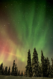 Winter Aurora Borealis by Robbert Frie