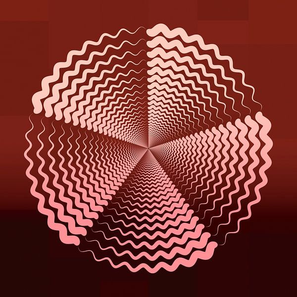 Retro flower by Mad Dog Art
