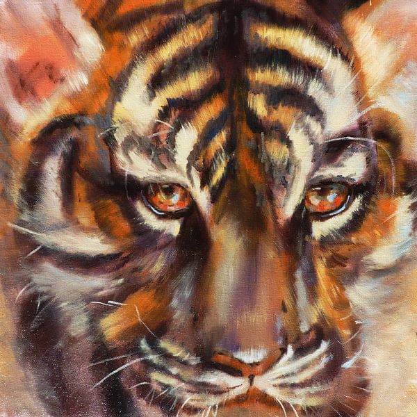 3. Oil painting, tiger. by Alies werk