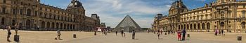 Panorama shot of the Louvre, Paris