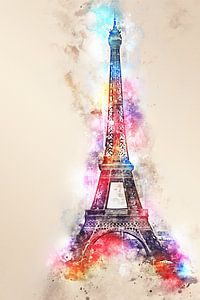 Tour Eiffel - Paris (sans texte) sur Sharon Harthoorn
