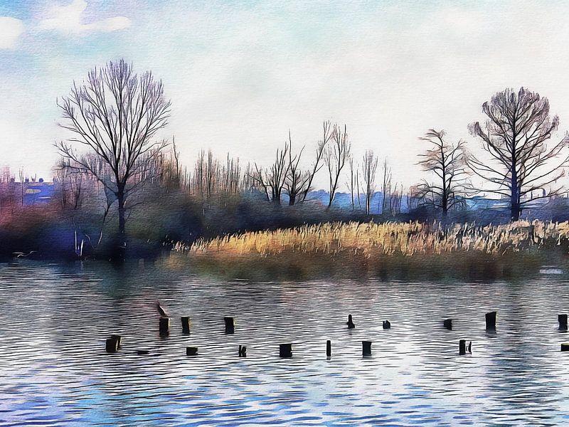 Lago di Chiusi Tuscany by Dorothy Berry-Lound
