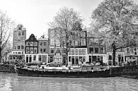 Jordaan Brouwersgracht  Amsterdamse Grachten Nederland Zwart-Wit van Hendrik-Jan Kornelis thumbnail