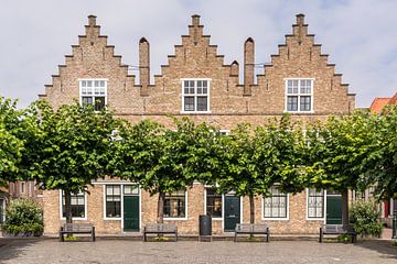 Typical old Dutch houses by Adri Vollenhouw