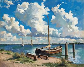 Landscape Monet Style by ARTEO Paintings