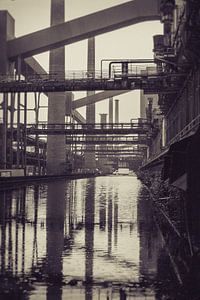 Oude fabriek reflectie