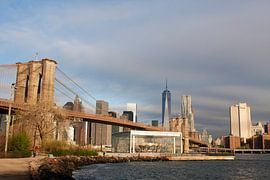 Brooklyn Bridge, and the Lower Manhattan Skyline