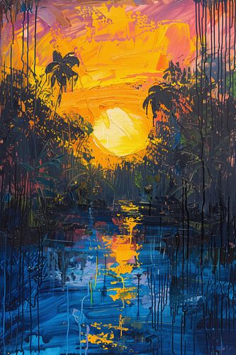 Sunset in the Jungle