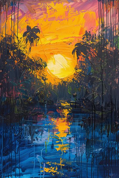 Sunset in the Jungle by Whale & Sons