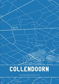 Blauwdruk | Landkaart | Collendoorn (Overijssel) van Stad & Wand