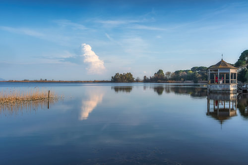 Old Concrete Gazebo by Massaciuccoli Lake, Tuscany